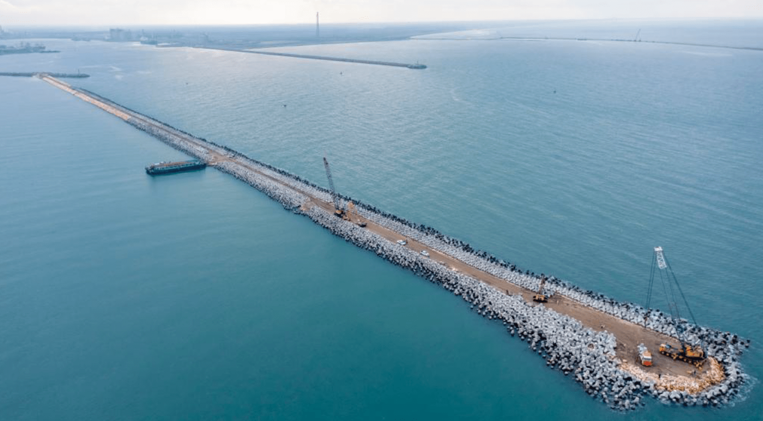 Implementing stone works, supplying and implementing core layer- eastern breakwater operations for Damietta port